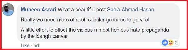 This FB Post On Hindu Muslim Unity In A Delhi Area Is All Over The Internet. People Are Loving It - RVCJ Media