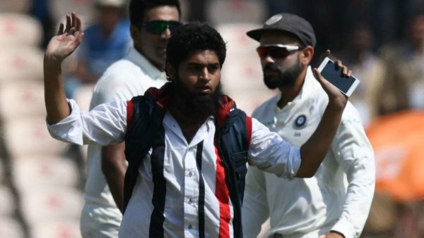 One More Fan Breaches Security To Hug Virat Kohli & Click Selfie With Him - RVCJ Media