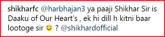 Harbhajan Gave A Funny Name To Shikhar Dhawan After He Shared A Pic. Fans Are Loving It - RVCJ Media