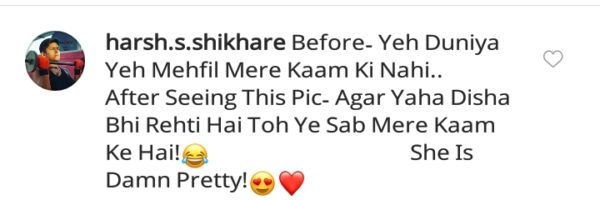 Disha Patani Shares Steamy Picture, Guys Go Absolutely Crazy Over It - RVCJ Media