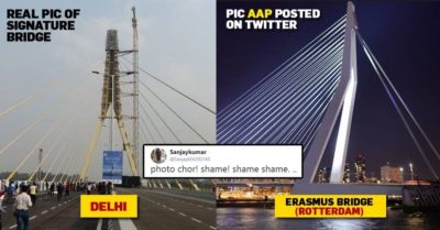 AAP Tweeted Pic Of Netherlands’ Erasmus Bridge As Delhi’s Signature Bridge, Got Trolled Mercilessly RVCJ Media