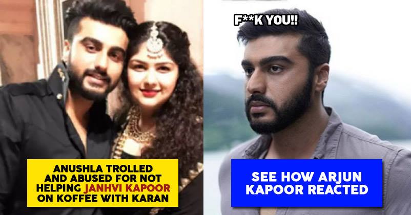 Arjun Blasts Trolls For Abusing Anshula After She Failed To Help Janhvi On Koffee With Karan RVCJ Media