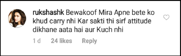 Mira Rajput Brutally Trolled For Giving Zain To A Nanny, You Must See The Comments - RVCJ Media