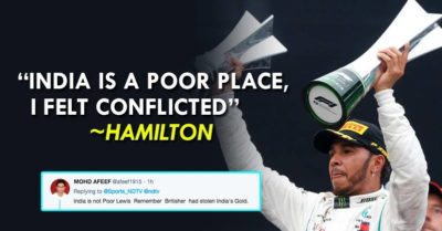 F1 Champion Lewis Hamilton Says India Is A Poor Country. Gets Trolled On Twitter RVCJ Media