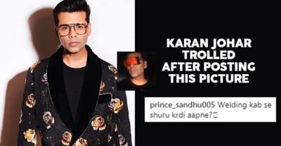 Karan Johar Posted A Pic In Orange Glasses; Got Trolled In Most Epic Way. People Called Him Welder RVCJ Media
