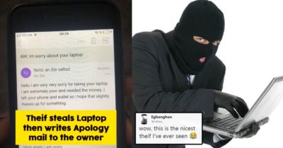 Thief Steals A Student's Laptop And Writes An Emotional Letter. Twitterati Is Having A Great Time RVCJ Media