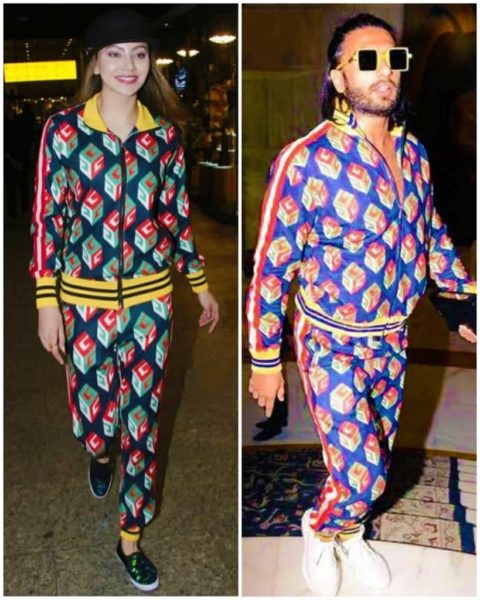 Urvashi & Ranveer Rocked A Gucci Track Suit Worth Whopping Rs 5 Lakh. They Are Indeed Fashion Gurus - RVCJ Media