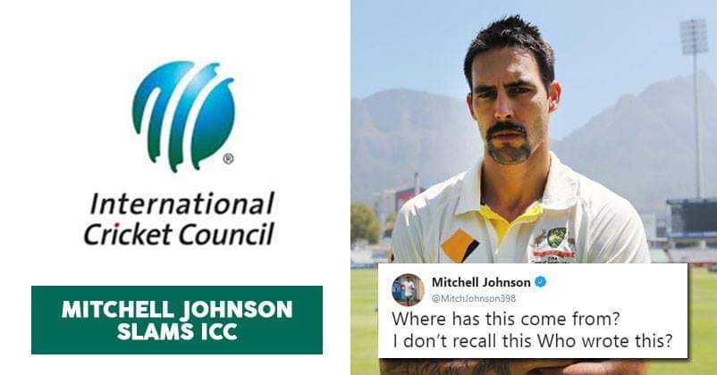 Mitchell Johnson Slams Leading Indian Media House And ICC For Sharing Fake News RVCJ Media