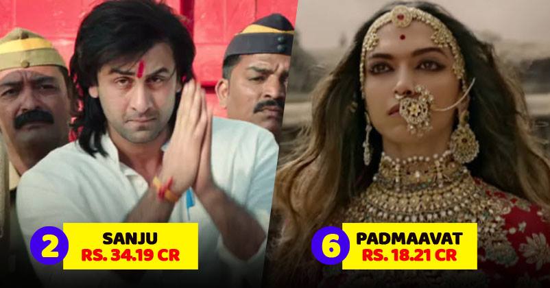 Top 8 Movies In 2018 Ranked Based On Opening Day Collections RVCJ Media