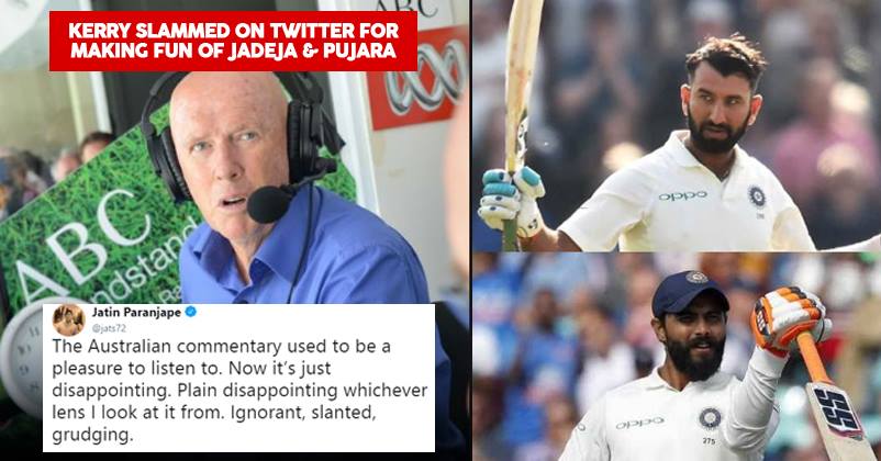 Kerry O'Keeffe Made Fun Of Jadeja And Cheteshwar's Names On Live TV,This Is How Fans Reacted RVCJ Media