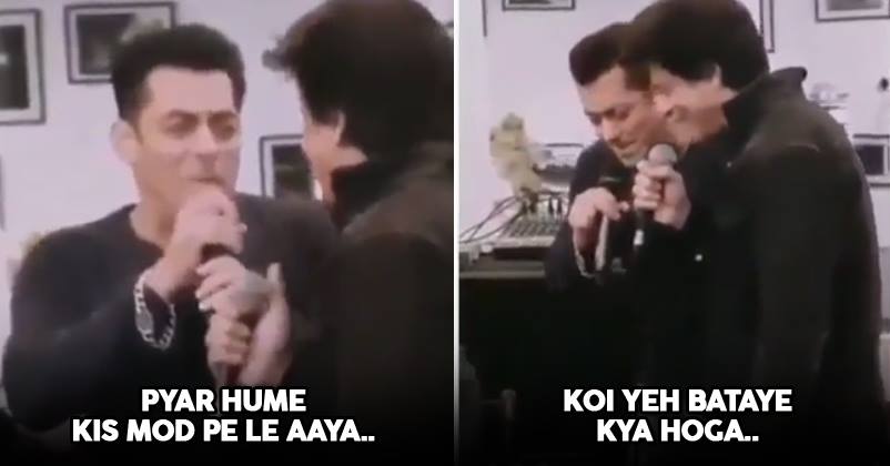 You Simply Cannot Miss This Video Of SRK And Salman Khan Singing Together RVCJ Media