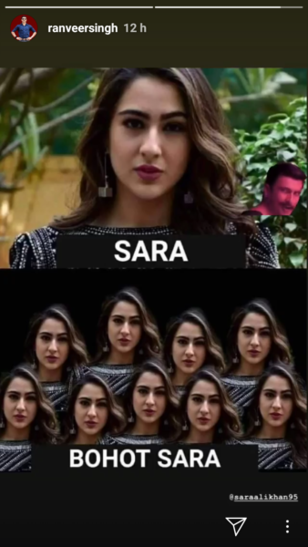 Sara Ali Khan Tried To Troll Ranveer Singh On Instagram, You Simply Cannot Miss His Epic Reply - RVCJ Media