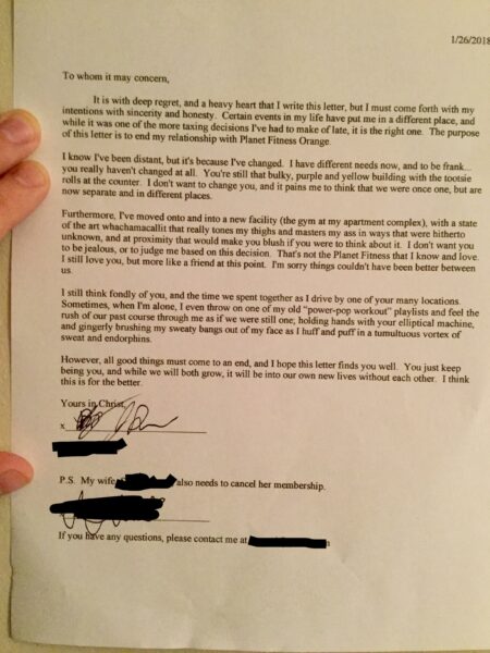 Guy Writes A Breakup Letter To Gym And It Will Crack You Up With Laughter - RVCJ Media
