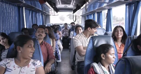 A Bus Journey They'll Never Forget, Watch What Happens When UP Guy Meets Mumbai Girl RVCJ Media