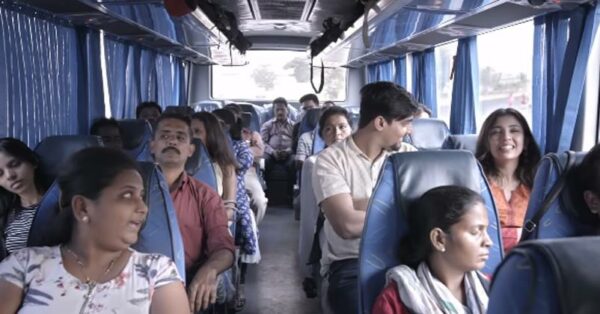 A Bus Journey They'll Never Forget, Watch What Happens When UP Guy Meets Mumbai Girl - RVCJ Media