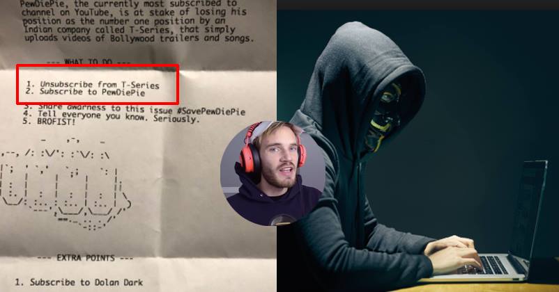 Pewdiepie Fan Hacks Into 50000 Printers To Get People To Unsubscribe From T-series RVCJ Media