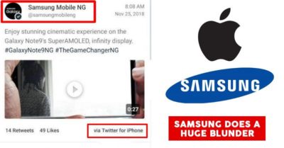 Samsung Uses An iPhone For Their Twitter Account, Gets Badly Trolled Online RVCJ Media