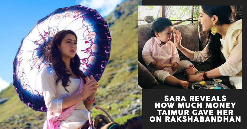 Sara Ali Khan Tells How Much Money She Got From Taimur On Raksha Bandhan RVCJ Media