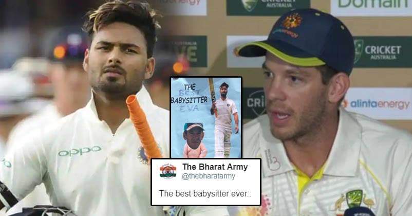 The Bharat Army Mocks Tim Paine For His Babysitter Comment With A Hilarious New Poster RVCJ Media