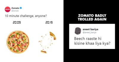 Zomato Challenged People To Finish A Pizza In 10 Minutes, Gets Badly Trolled Instead. RVCJ Media