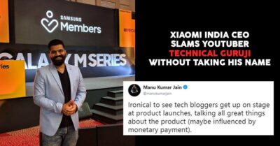 Xiaomi Owner Takes A Jibe At YouTuber Technical Guruji For Attending Samsung Phone Launch RVCJ Media