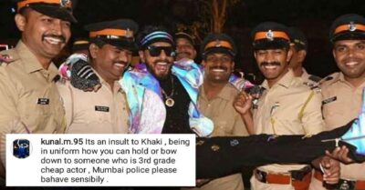 Ranveer Singh Strikes A Weird Pose With Mumbai Police, People Are Calling It Disrespectful RVCJ Media