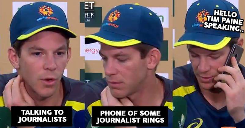 This Hilarious Video Of Tim Paine Speaking On The Phone During A Press Conference Has Gone Viral RVCJ Media