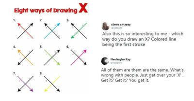 Twitter User Shows 8 Different Ways To Draw “X” & People Are Crazily Arguing Over It RVCJ Media