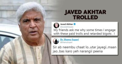 Javed Akhtar Slammed His Critics, Called Them Paid Trolls & Retarded Bigots; Got Trolled Badly RVCJ Media