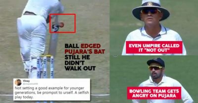 Pujara Didn’t Walk Out After Ball Edged His Bat & Caught By Wicket-Keeper. Twitter Slammed Him RVCJ Media
