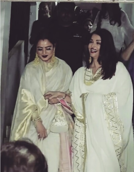 Aishwarya & Rekha Seen Kissing & Hugging Each Other At An Event. Video Went Viral RVCJ Media