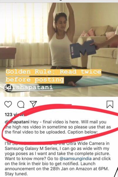 Disha Patani Copied & Pasted Entire Mail As Caption To Promote Brand, Got Trolled Like Never Before RVCJ Media