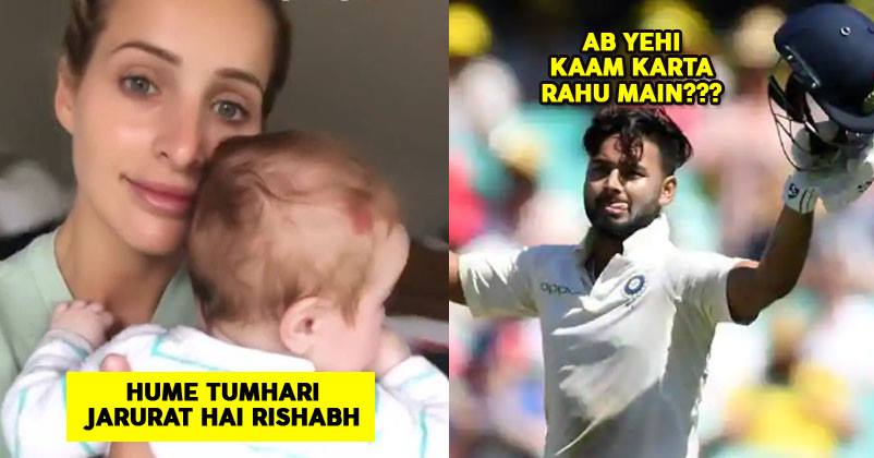 Tim Paine's Wife Invites Rishabh Pant Again For A Babysitting Gig. When Will It End? RVCJ Media