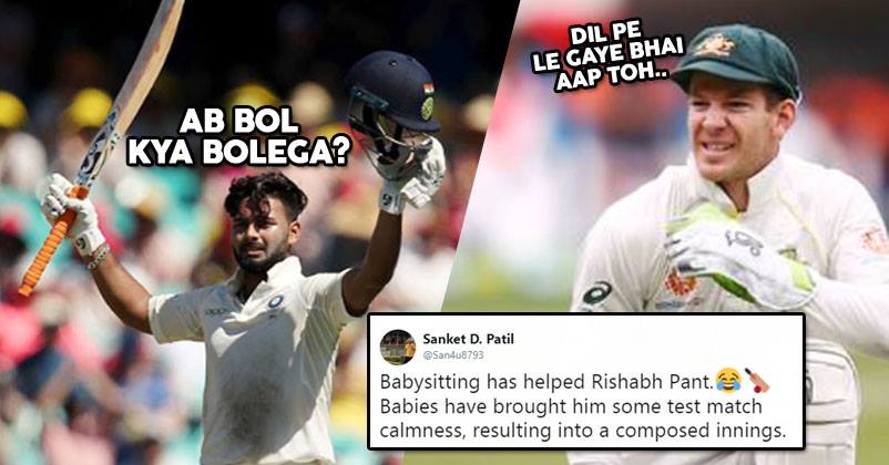 Twitterati Cracks Baby Sitting Jokes On Rishabh Pant After His Amazing Test Ton. It's Hilarious - RVCJ Media Twitterati Cracks Baby Sitting Jokes On Rishabh Pant After His Amazing Test Ton. It's Hilarious - RVCJ Media
