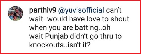 Yuvraj Tries To Troll Parthiv Patel Over Instagram Pic, Gets Trolled Back Badly - RVCJ Media