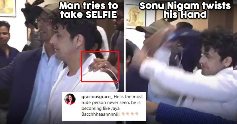 Angry Sonu Nigam Twisted Arm Of A Fan For Taking A Selfie. Netizens Are Slamming Him Left & Right RVCJ Media