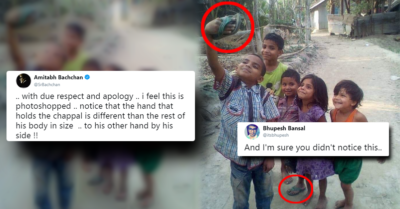 Amitabh Bachchan Called Viral Pic Of Kids Clicking Selfie With Slipper Fake, Gets Badly Trolled RVCJ Media