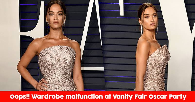 This Victoria's Secret Model Suffered From An Epic Wardrobe Malfunction At The Vanity Fair Party. RVCJ Media