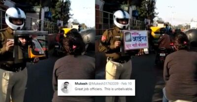 Delhi Police Shows Mirror To People Breaking Traffic Rules, Gets Praised For Innovative Idea RVCJ Media