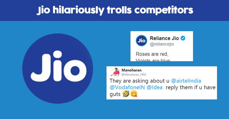 Reliance Jio Satirically Trolls Airtel, Vodafone & Other Competitors On V-Day. Twitter Is Loving It RVCJ Media