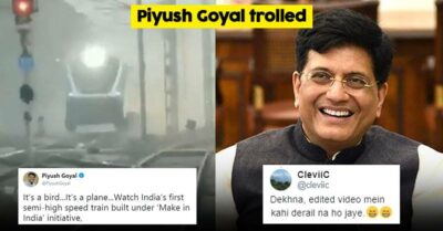 Railway Minister Piyush Goyal Shared Edited Video Of Train To Show Lightning Speed, Got Trolled RVCJ Media