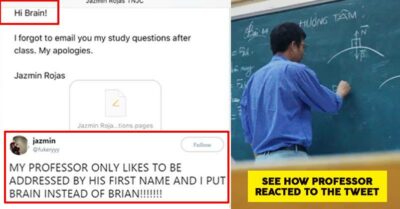 Girl Wrote Professor’s Name As ‘Brain’ Instead Of ‘Brian’. Professor’s Reply Left Twitter In Splits RVCJ Media