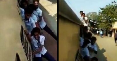 Students Caught On Camera Performing Wild Stunts On Running Train. Their Parents Will Be Very Sad RVCJ Media