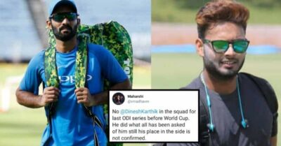 BCCI Chose Rishabh Pant & Not Dinesh Karthik For ODI Against Australia, Fans Call It Dirty Politics RVCJ Media