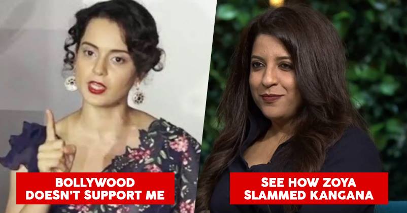 Kangana Accused Bollywood Of Not Supporting Her On Manikarnika. This Is How Zoya Akhtar Reacted RVCJ Media