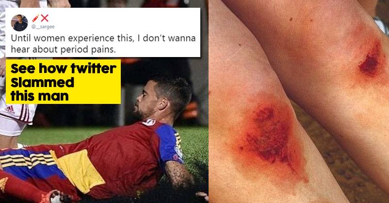 Guy Says His Injured Knee Hurts Worse Than Period Cramps, Twitterati Is Infuriated RVCJ Media