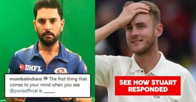 Mumbai Indians Asked What People Thought When They Saw Yuvi, Stuart Broad Had The Best Response Ever. RVCJ Media