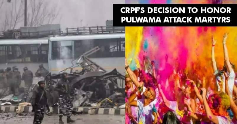 CRPF Will Be Honoring The Pulwama Jawans, This Holi With A Heart Felt Gesture. RVCJ Media