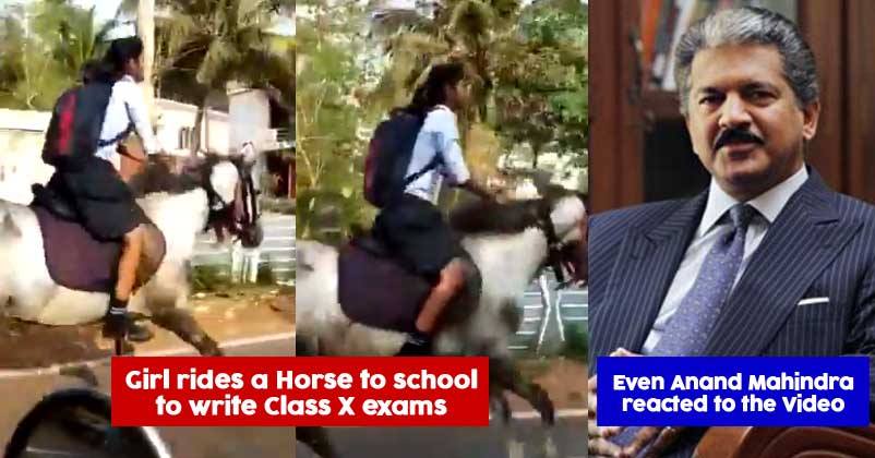 In Thrissur A Girl Student Rides Horse To School To Write Her 10th Examination Paper RVCJ Media