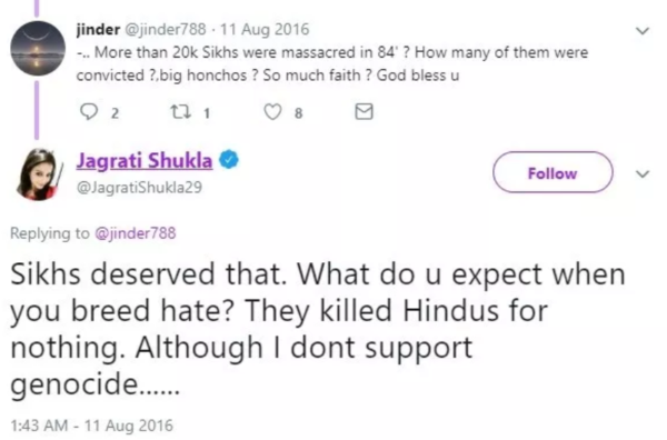 Lok Sabha TV Appoints Journalist Who Justifies The Sikh Massacare In 1984 And Called For Racial Destruction In Kashmir - RVCJ Media